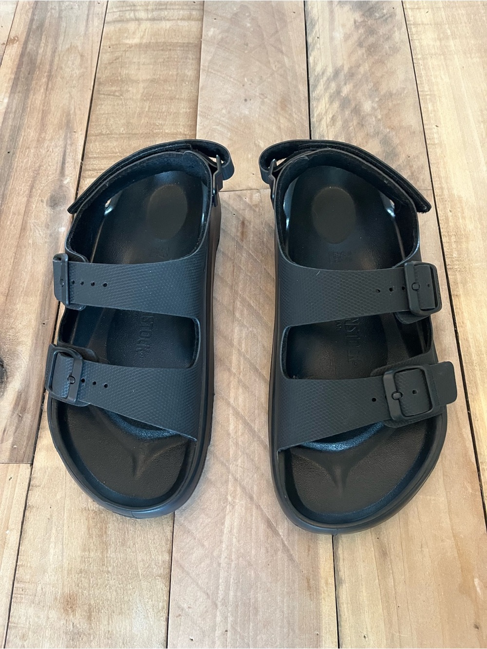 Birkenstock Mogami Tech Loop Regular Apex Black Size Women 8/Men 6 NWOB